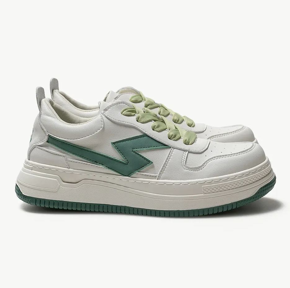 Thick soles board shoes male big head low help Japanese system