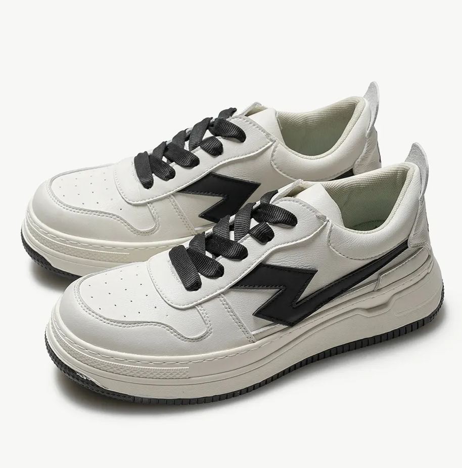 Thick soles board shoes male big head low help Japanese system