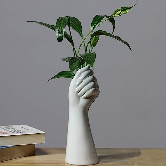 Ceramic Hand Statement Vase
