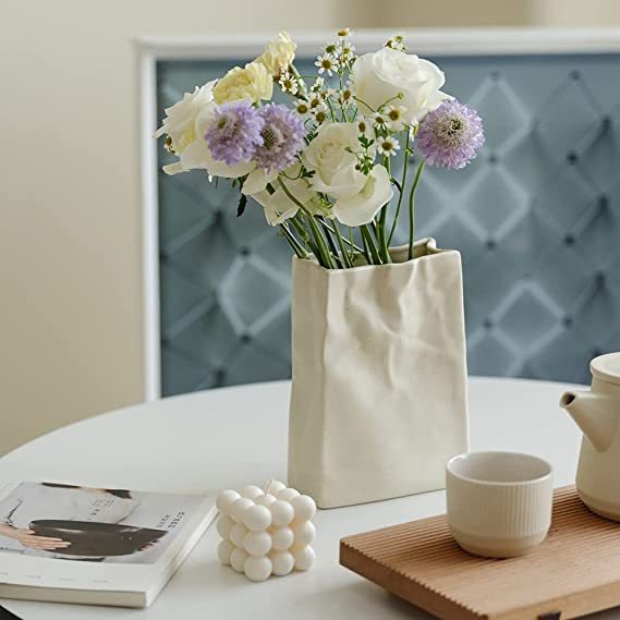 Paper Bag Ceramic Vase (Buy 2 Free Shipping)