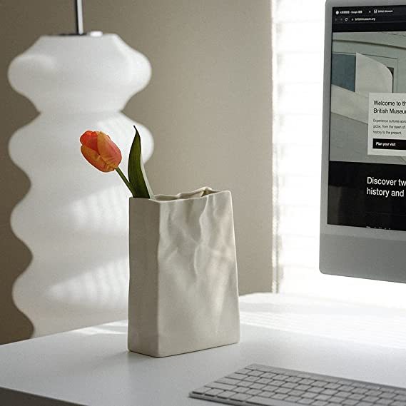 Paper Bag Ceramic Vase (Buy 2 Free Shipping)