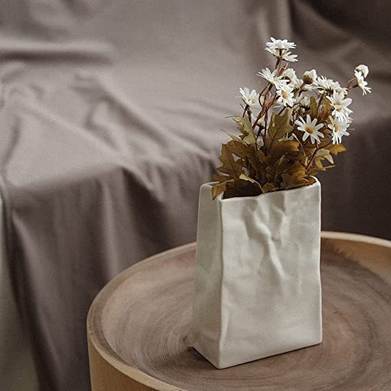 Paper Bag Ceramic Vase (Buy 2 Free Shipping)