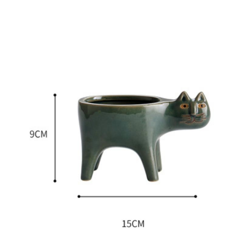 Cartoon Cat Flower Pot