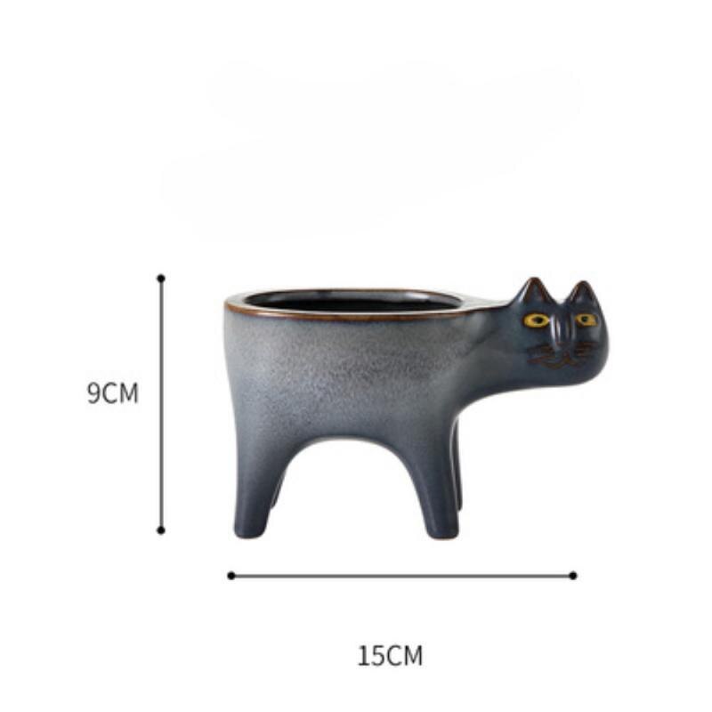 Cartoon Cat Flower Pot