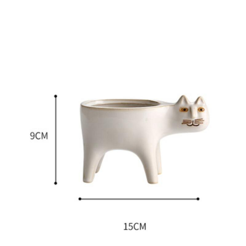 Cartoon Cat Flower Pot