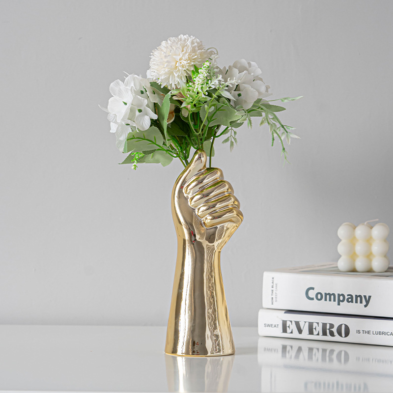 Ceramic Hand Statement Vase
