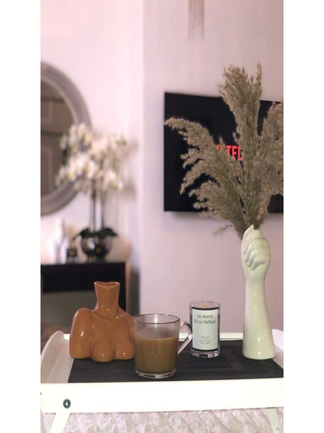 Ceramic Hand Statement Vase