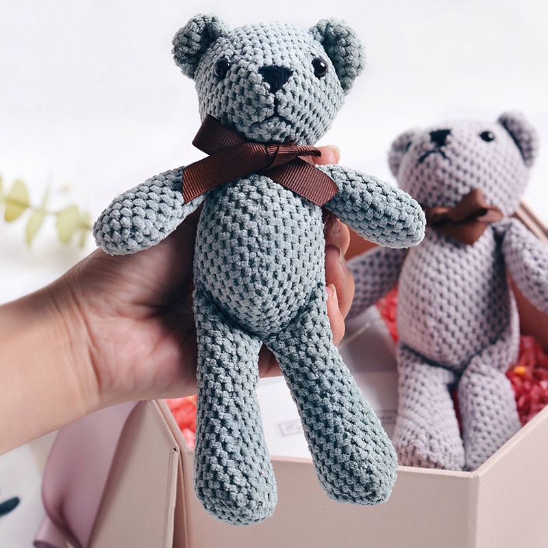 16cm Soft Bear Plush Toys Cute bear Pendant Dolls Gifts Birthday Wedding Party Decor