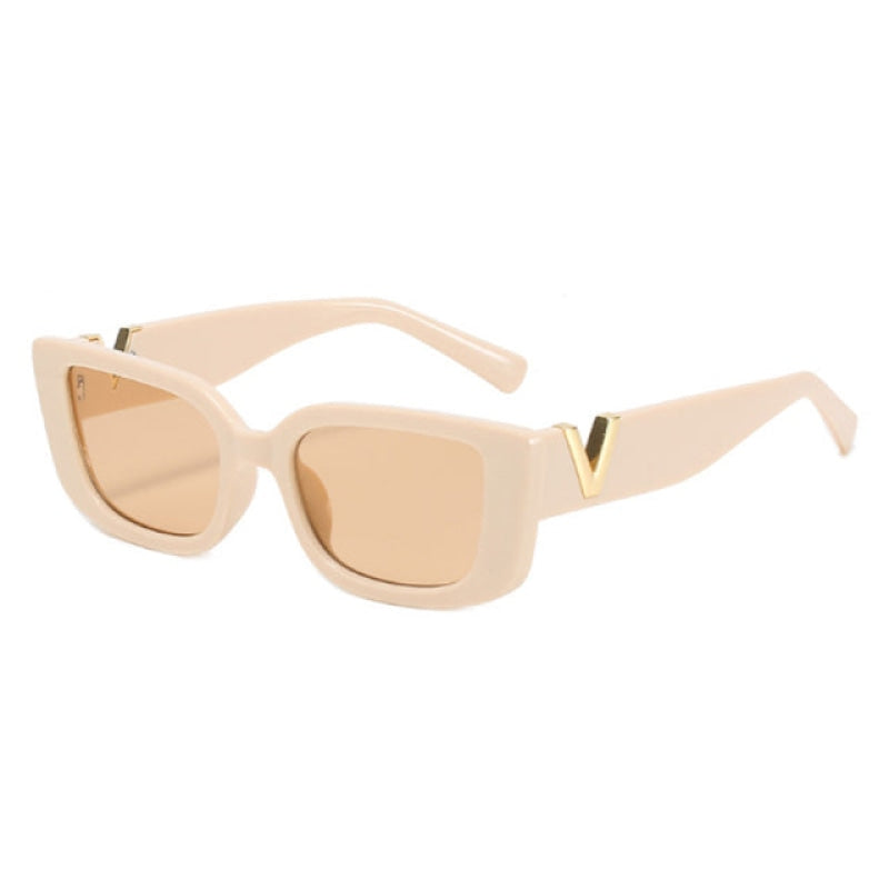 Wholesale Retro Rectangle Women's Sunglasses-eebuy