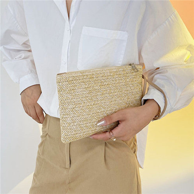 Wholesale Woven Bag Handmade Straw Clutch-eebuy