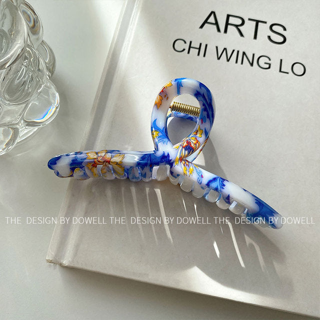 Wholesale Blue and White Porcelain Country Trend Grab Clip-eebuy