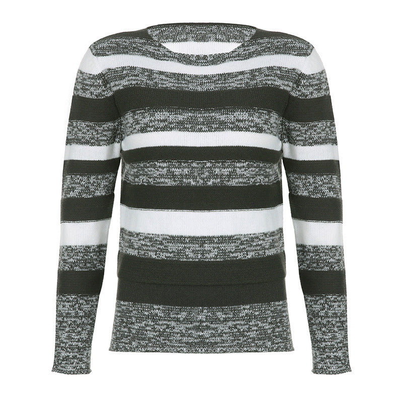 Wholesale Striped women's sweater-eebuy