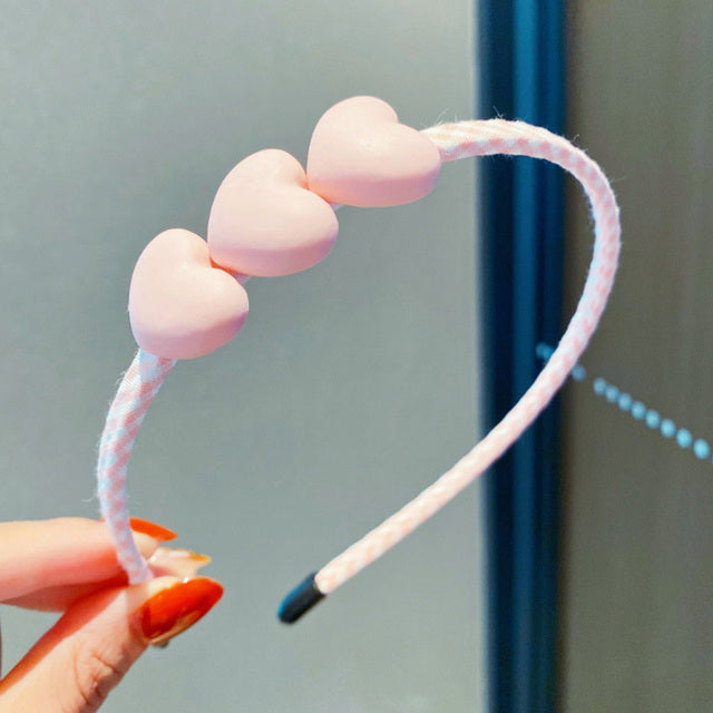 Wholesale acrylic cartoon flower heart headband-eebuy
