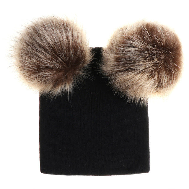 Wholesale baby winter warm wool knitted beanie hat-eebuy