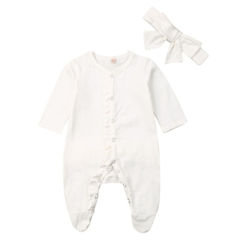 Wholesale Newborn Long Sleeve Jumpsuit Set-eebuy