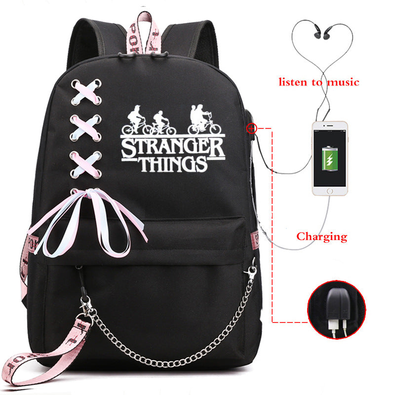 Wholesale USB charging luminous backpack-eebuy