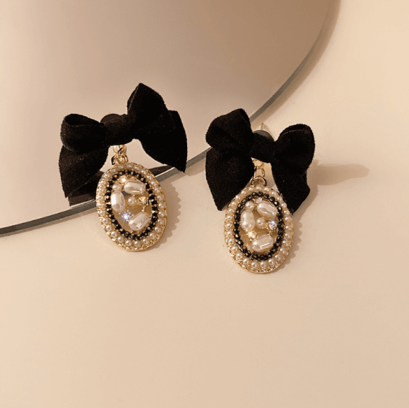 Wholesale Pearl Bow Earrings-eebuy