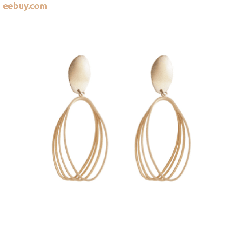 Wholesale Simple oval earrings-eebuy