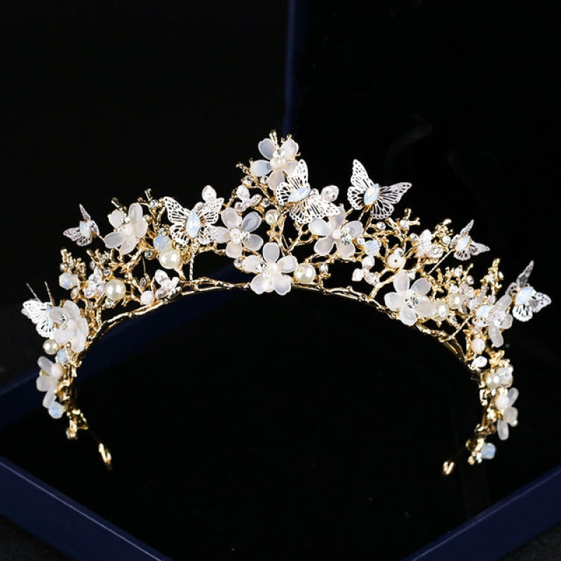 Wholesale Bridal Crown Baroque Pearl Rhinestone Crown-eebuy