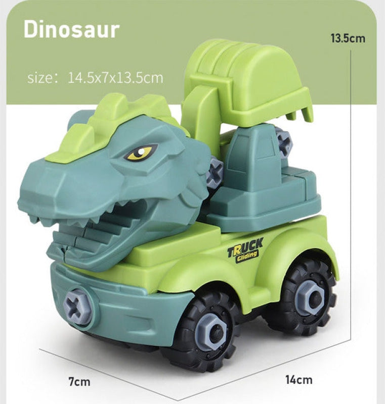 Wholesale DIY Assembled Dinosaurs Transport Car Toy-eebuy