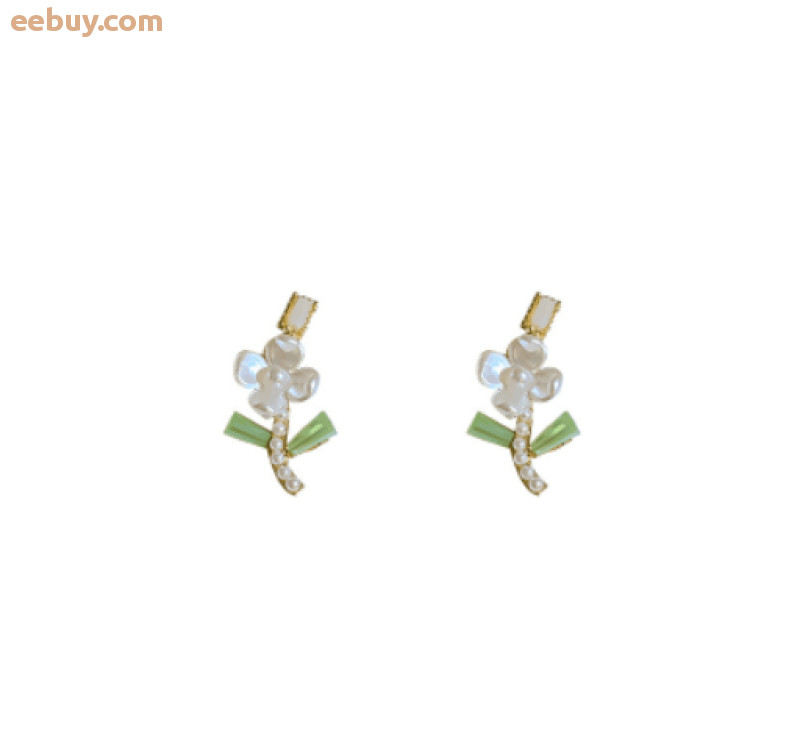Wholesale Pearl flower earrings-eebuy