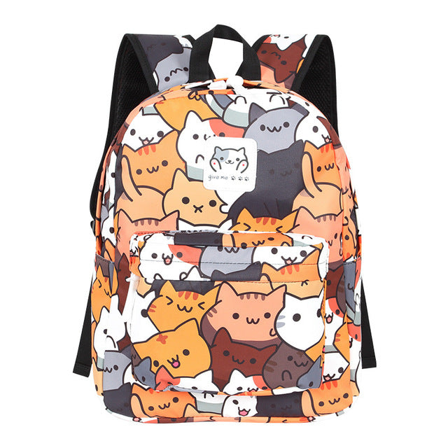 Wholesale Anime Neko Atsume Women Backpack-eebuy