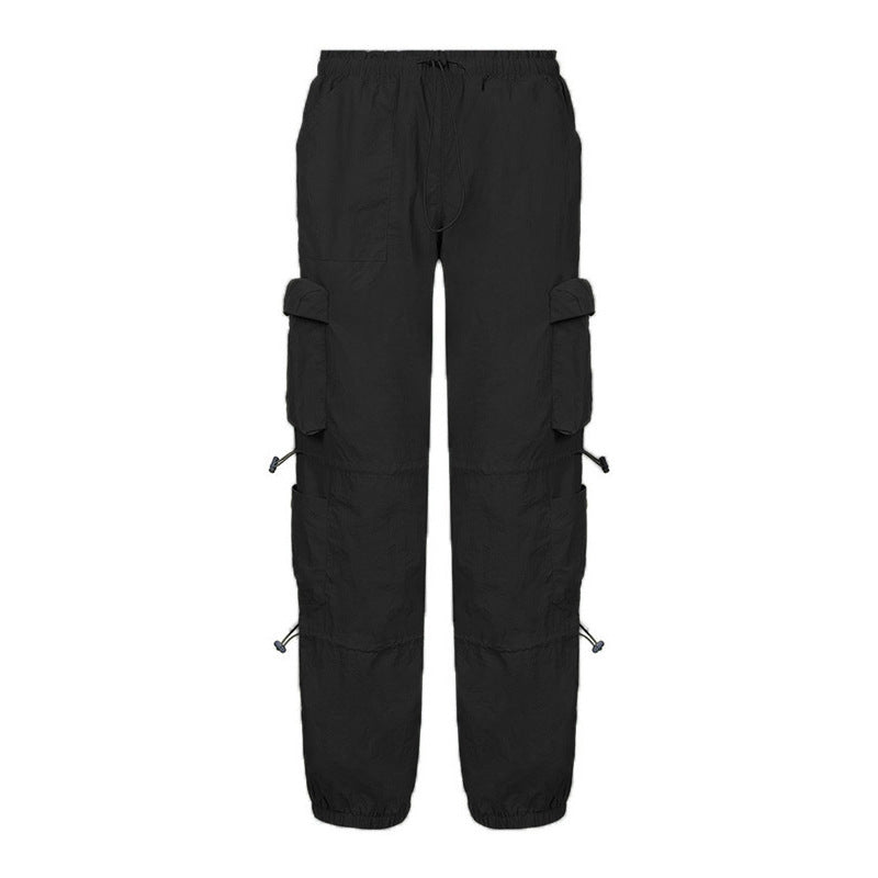 Wholesale straight-leg multi-pocket cargo pants-eebuy