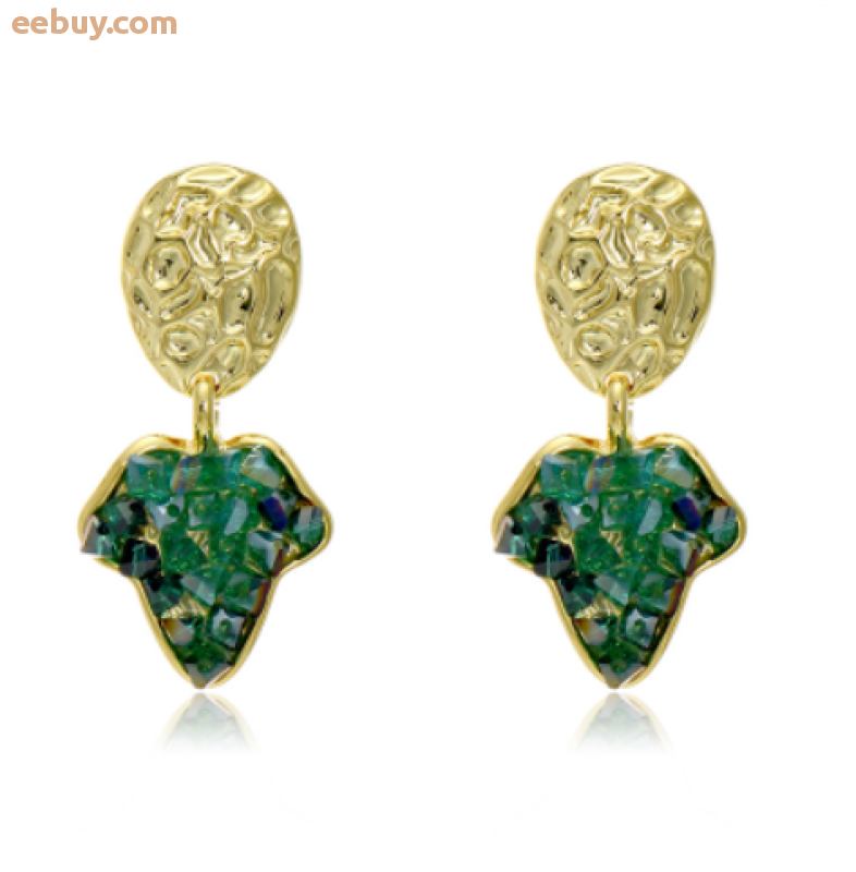 Wholesale Handmade crystal tree leaf earrings-eebuy