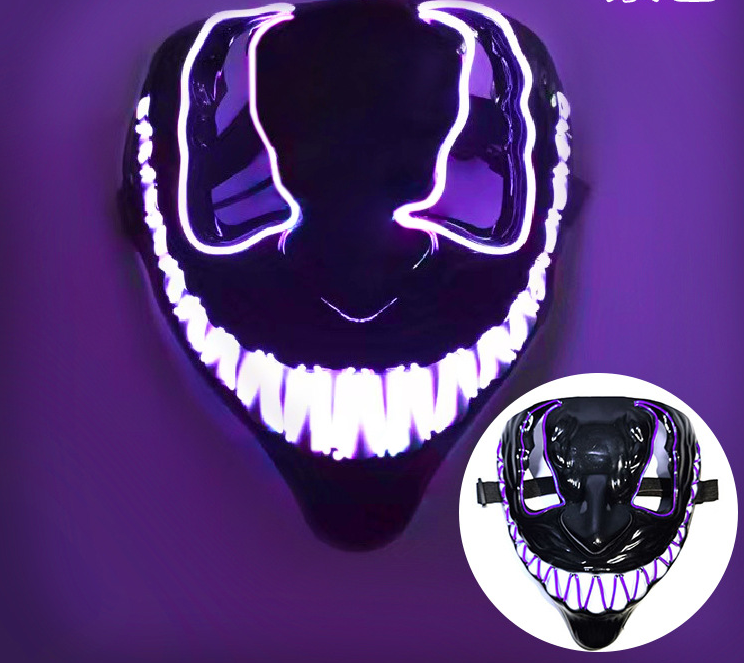 Wholesale Venom Halloween Horror LED Light Up Mask-eebuy