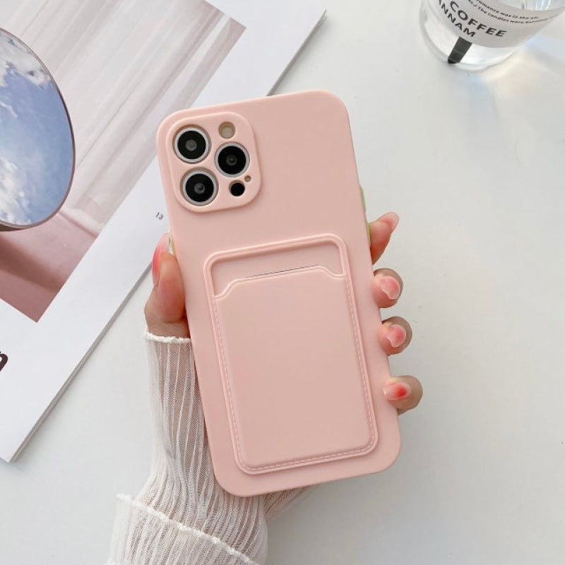 Wholesale soft silicone card sleeve phone case for iphone-eebuy