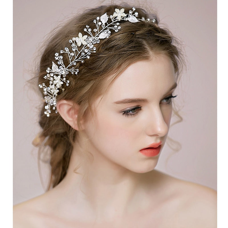 Wholesale Color Pearl Headbands Wedding Hair Accessories-eebuy
