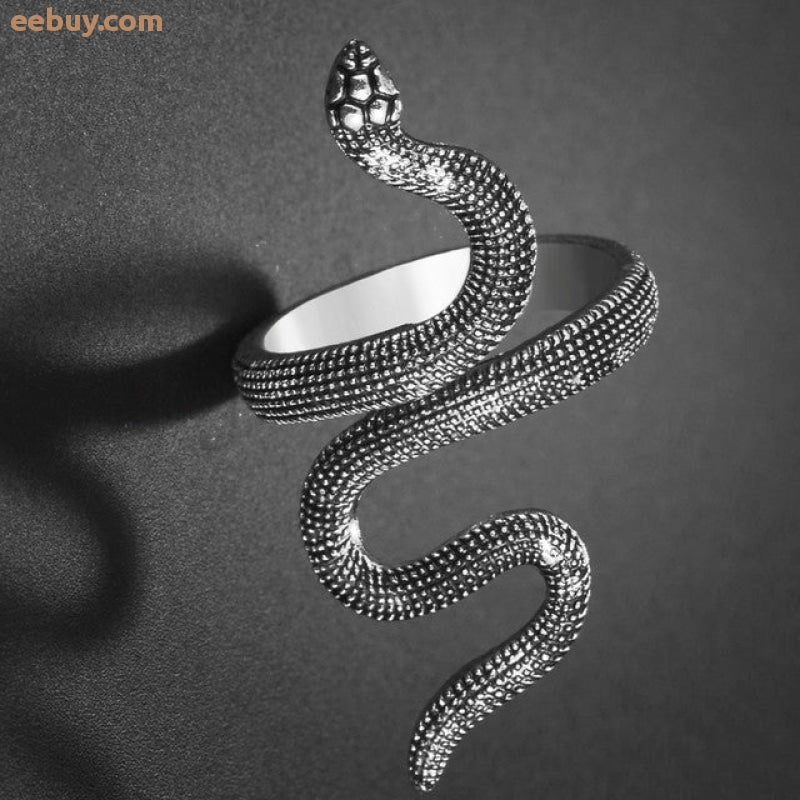 Wholesale Black Snake Surround Adjustable Ring-eebuy