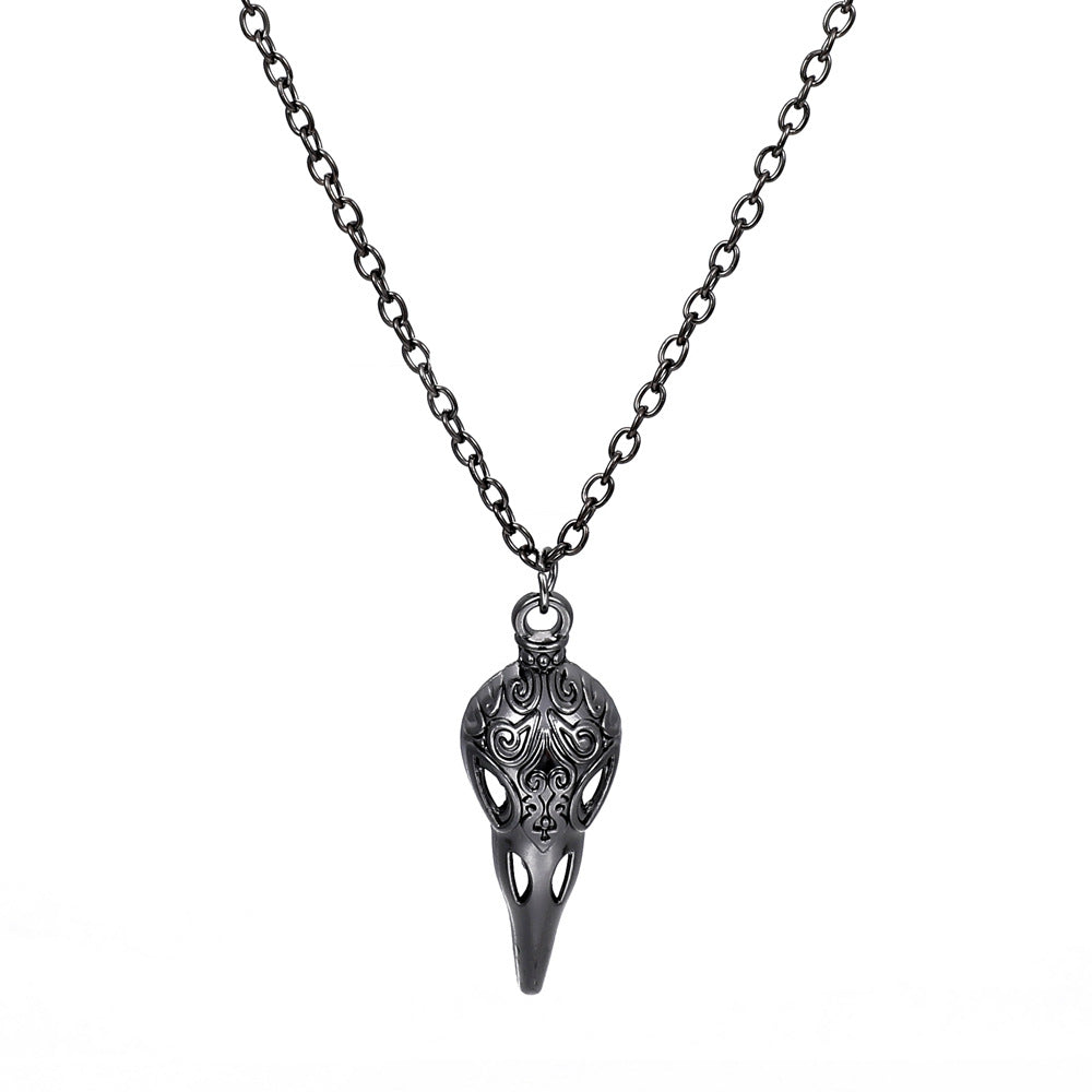Wholesale Crow Skull Pendant Necklace-eebuy