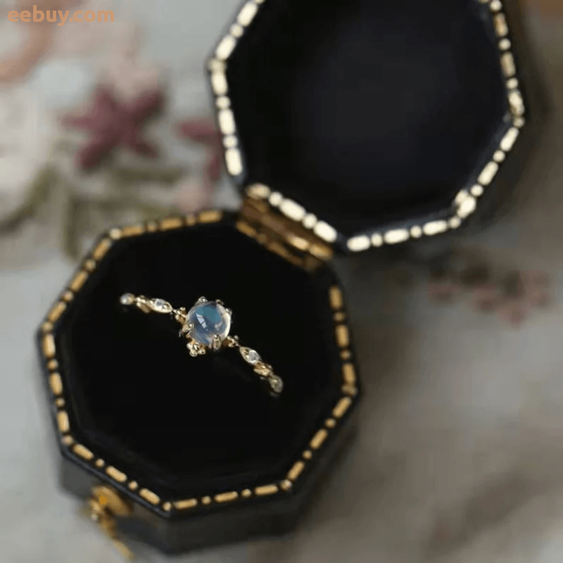 Wholesale 14K Gold Delicate Moonstone Ring-eebuy
