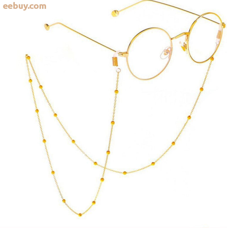 Wholesale Iron Ball Chain Glasses Chain, Multicolor-eebuy