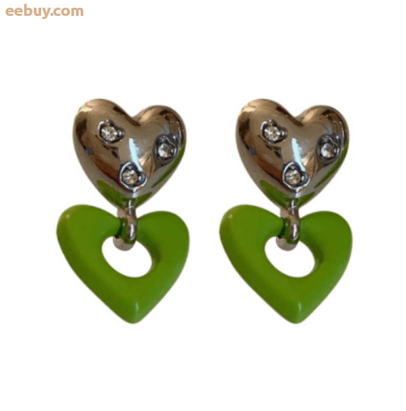 Wholesale Heart  Drop Earrings-eebuy