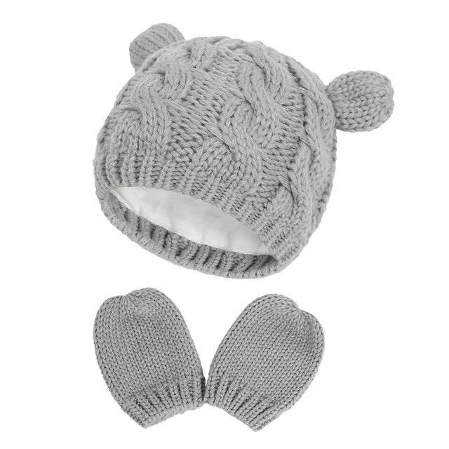 Wholesale 1 set baby hat warm knitted hat-eebuy