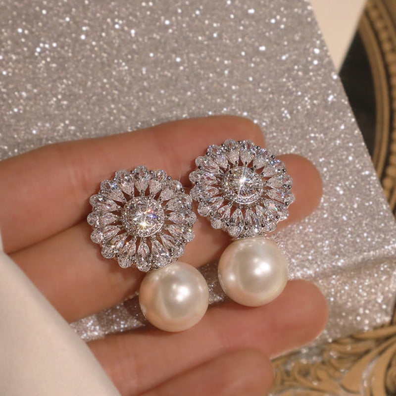 Wholesale Romantic Stud Imitation Pearl Delicate Female Earring-eebuy