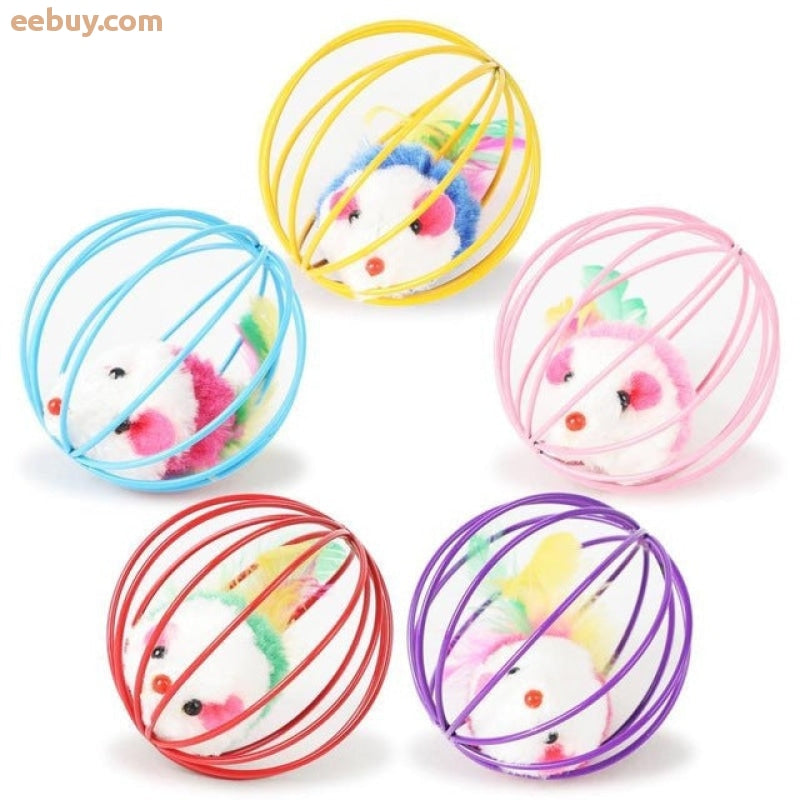 Wholesale feather stick with bell rat cage toy-eebuy