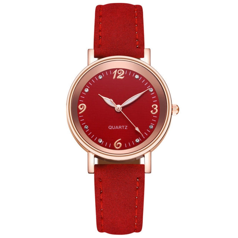 Wholesale Ladies Casual Quartz Leather Strap Watch-eebuy