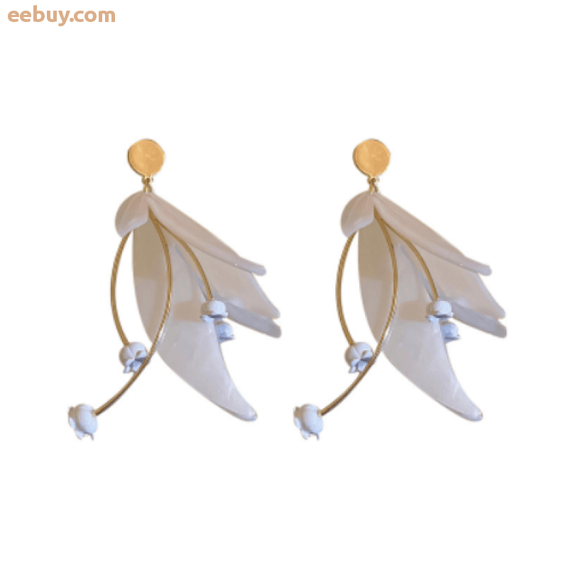 Flower earrings-eebuy