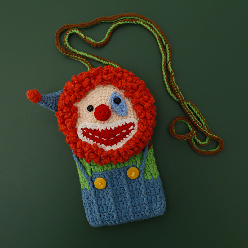 Wholesale Hand Crocheted Clown Phone Bag-eebuy