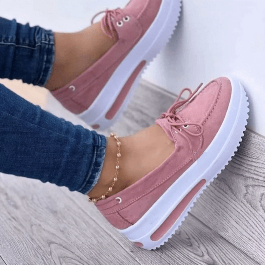 Women Round Toe Casual Sneakers, Comfy Walking Shoes