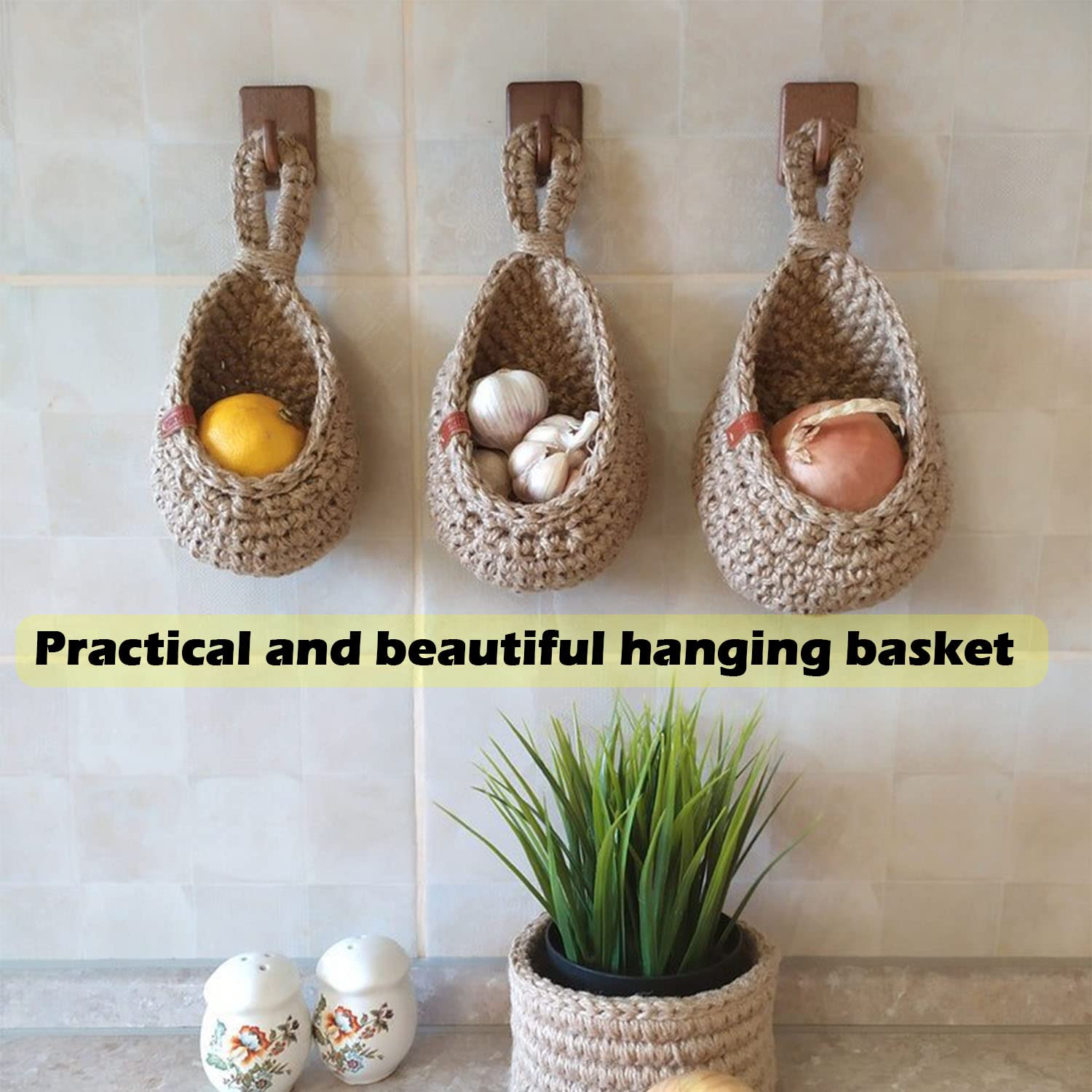 Last Day 70% Discount🔥Hanging Wall Vegetable Fruit Basket