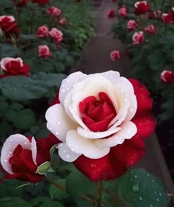 Red Heart Twin Roses