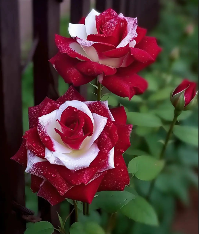Red Heart Twin Roses
