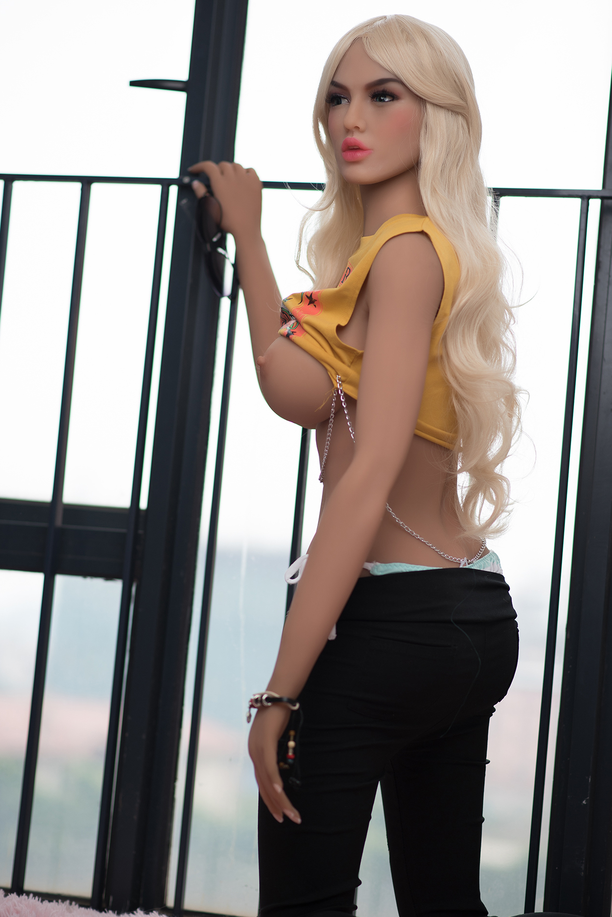 6YE | Amelia - 5ft5/165cm Big Boobs White Hair Fashion Sex Doll-Honeylovedoll