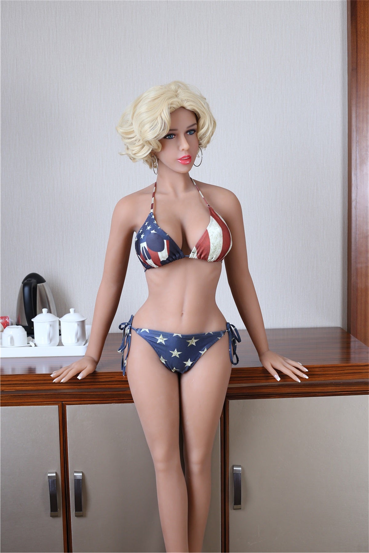 AF | Brielle - 5ft2 (158cm)  Top Quality TPE Sex Doll With Short Golden Hair-Honeylovedoll