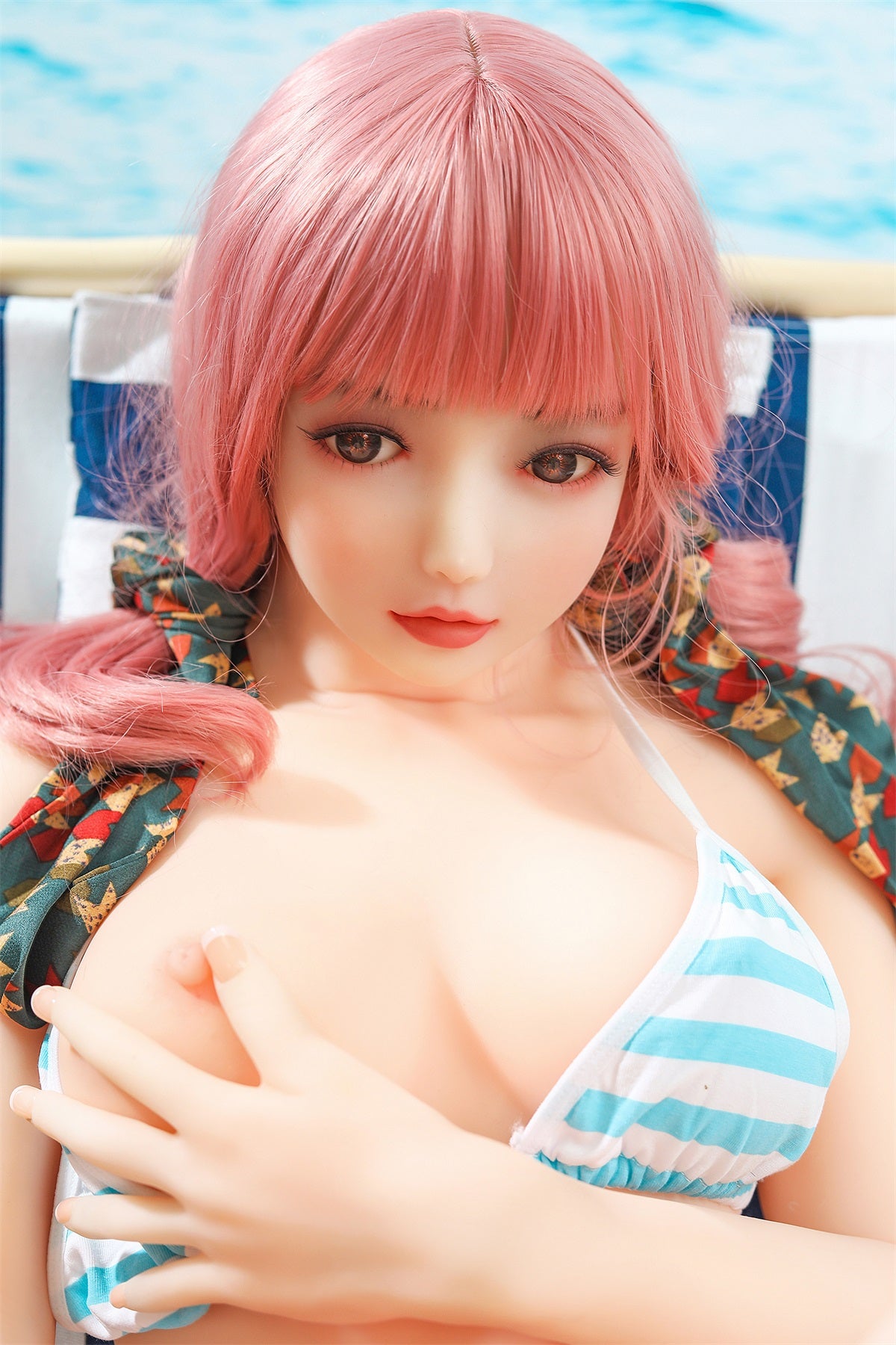 Bonnie - 4ft 10/148cm Bikini Style Youth Energetic Beauty Doll With Pretty Pink Hair-Honeylovedoll