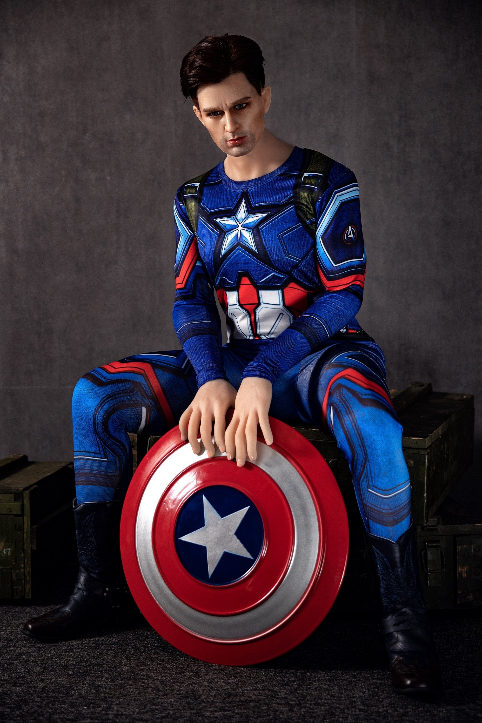 Mason - 5ft 3 (160cm) Enthusiastic America Captain Male Sex Doll-Honeylovedoll